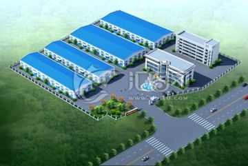 光伏工廠鳥瞰圖設計 從模板下載到水景安裝的全流程解析